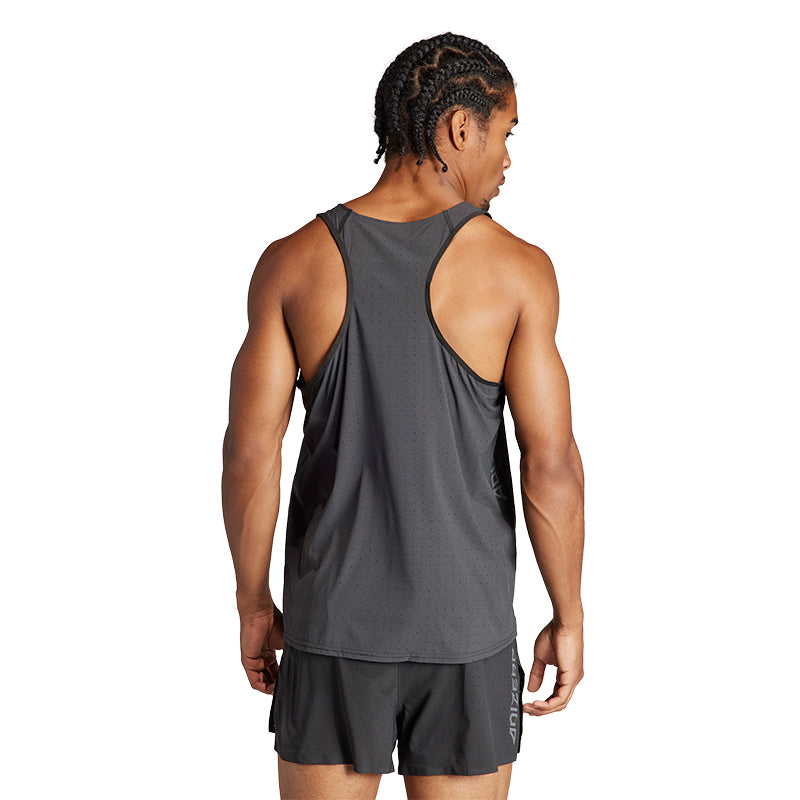 adidas Adizero Men's Running Singlet - Black