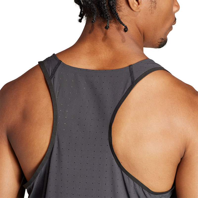 adidas Adizero Men's Running Singlet - Black
