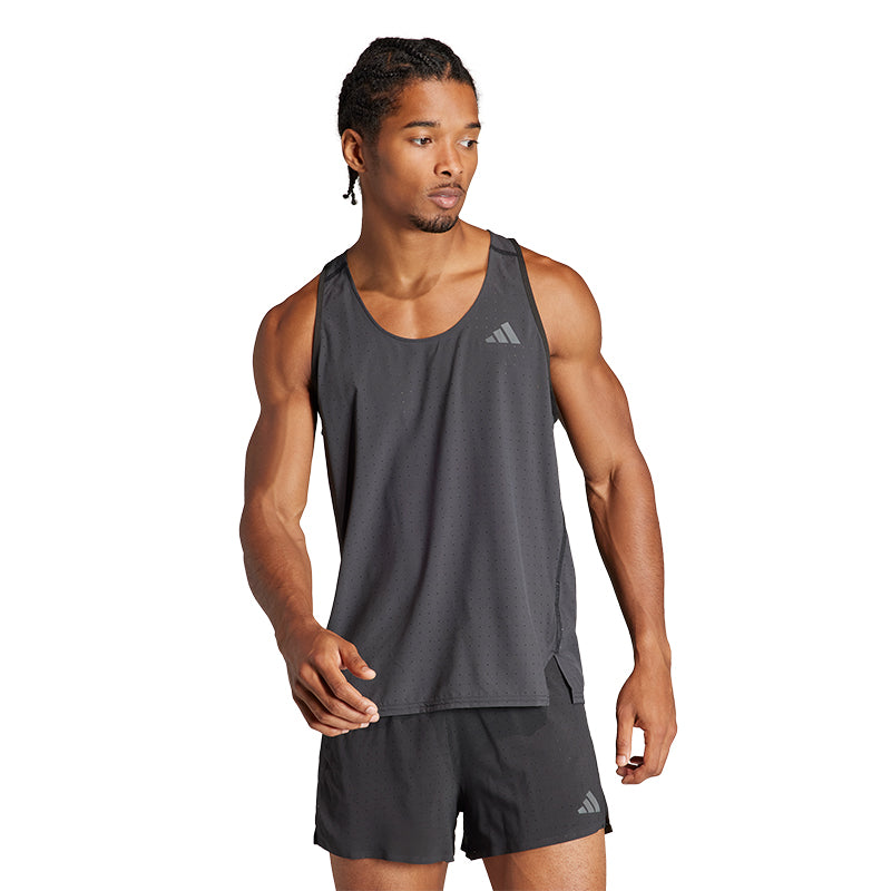 adidas Adizero Men's Running Singlet - Black