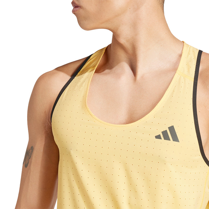 adidas Adizero Men's Running Singlet - Semi Spark