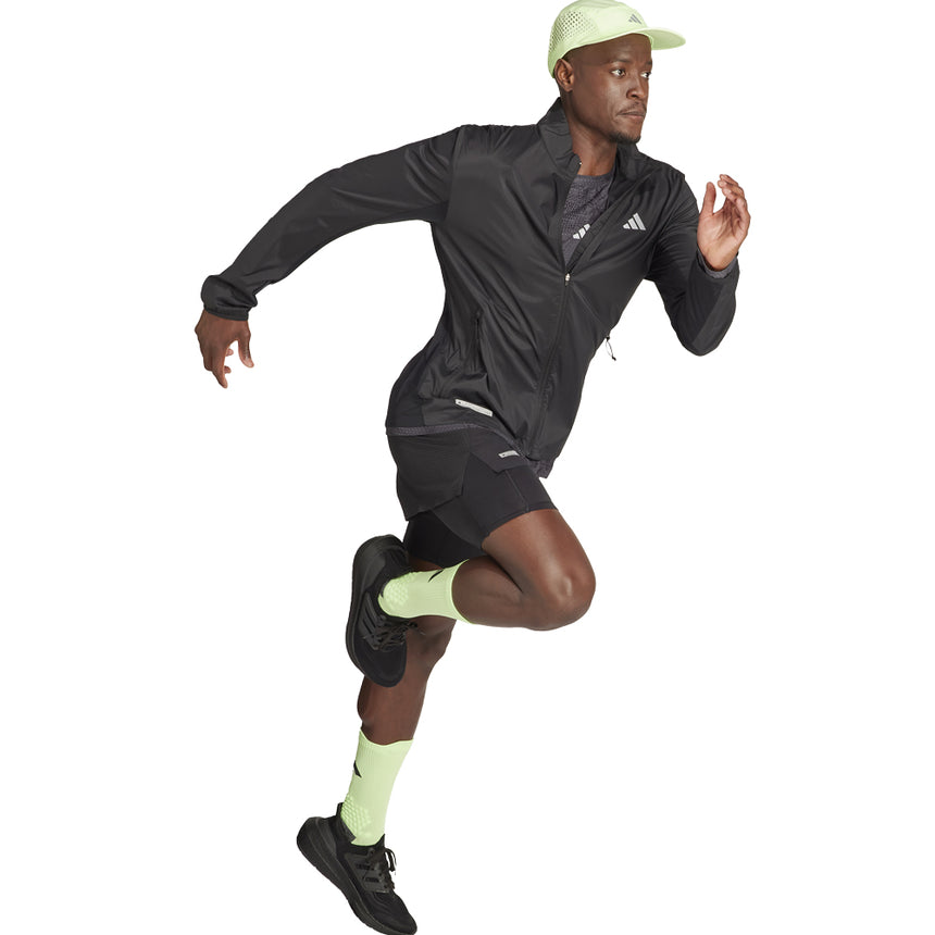 Adidas Ultimate Running 2in1 Men's Running Short - Black/Black