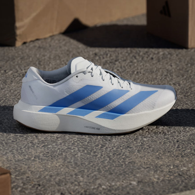 adidas Adizero Evo SL Women's Running Shoe - Cloud White/Blue Fusion/Off White