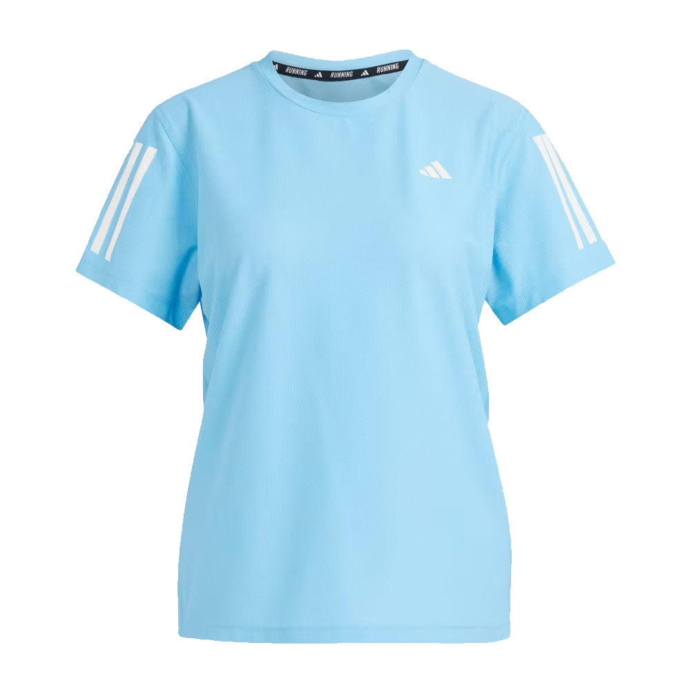 adidas Own The Run Short Sleeve Women's Running Tee - Semi Blue Burst