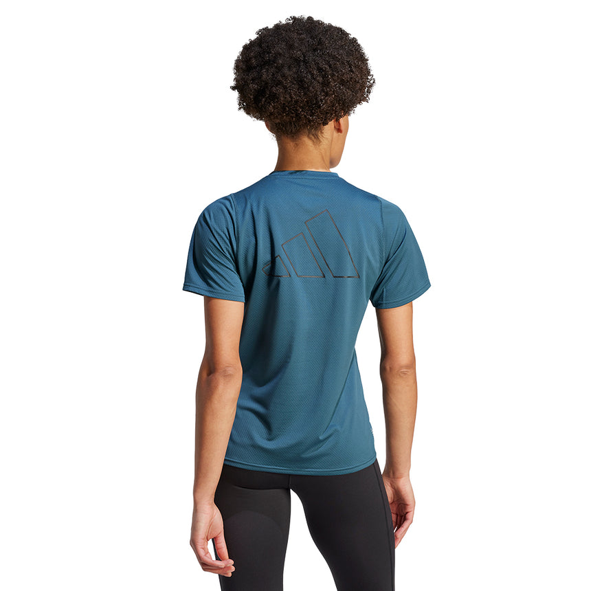 adidas Own The Run Excite Short Sleeve Women's Running Tee - Arctic Night