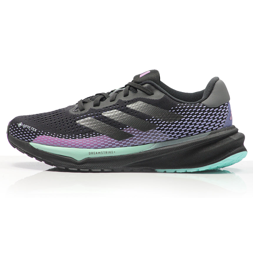 adidas Supernova GTX Women's Running Shoe - Core Black/Iron Metallic/Semi Flash Aqua