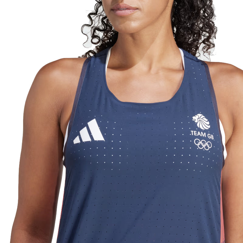 adidas Adizero Team GB Women's Running Tank - Legend Ink