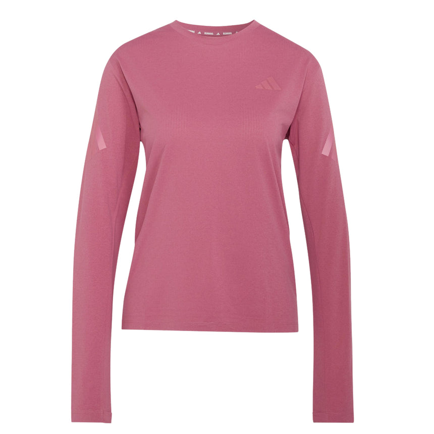 adidas Adi365 3 Stripes Long Sleeve Women's Running Tee - Dual Magenta
