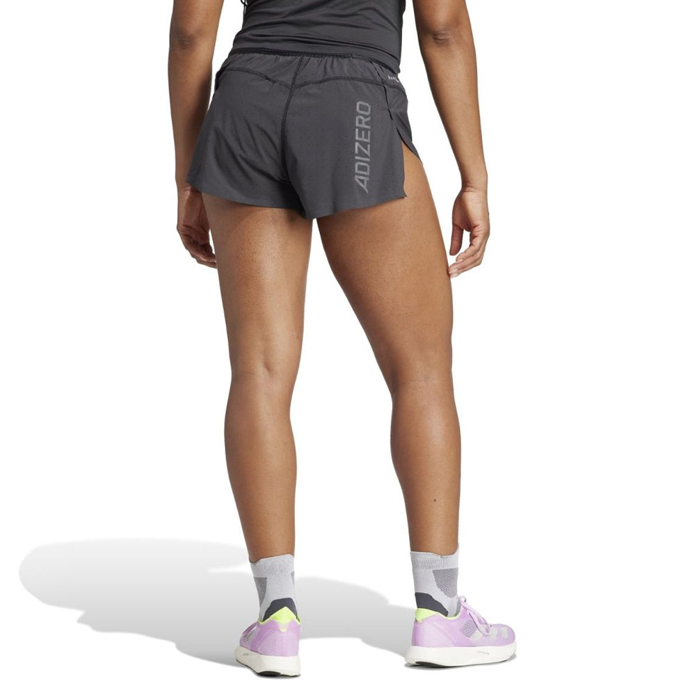 adidas Adizero Women's Split Running Short - Black