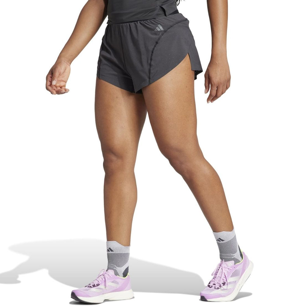 adidas Adizero Women's Split Running Short - Black