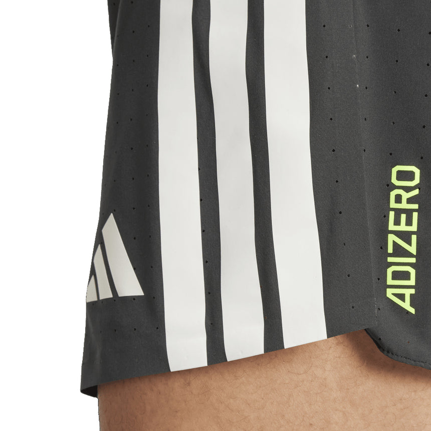 adidas Adizero Split Men's Running Short - Black/White