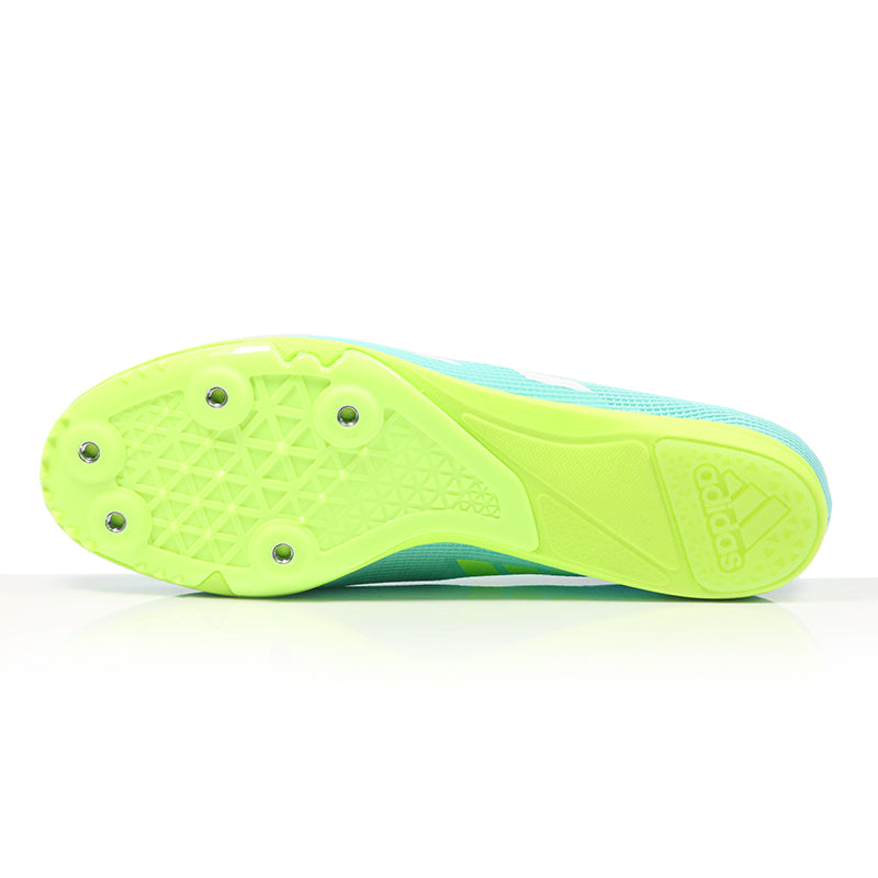 adidas Allroundstar Junior Running Spike - Flash Aqua/White/Lucid Lemon