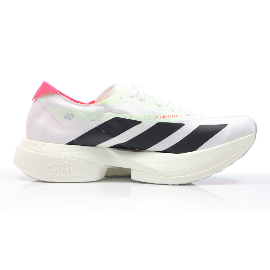 adidas Adizero Adios Pro 4 Men's Running Shoe - Cloud White/Core Black/Silver Metallic