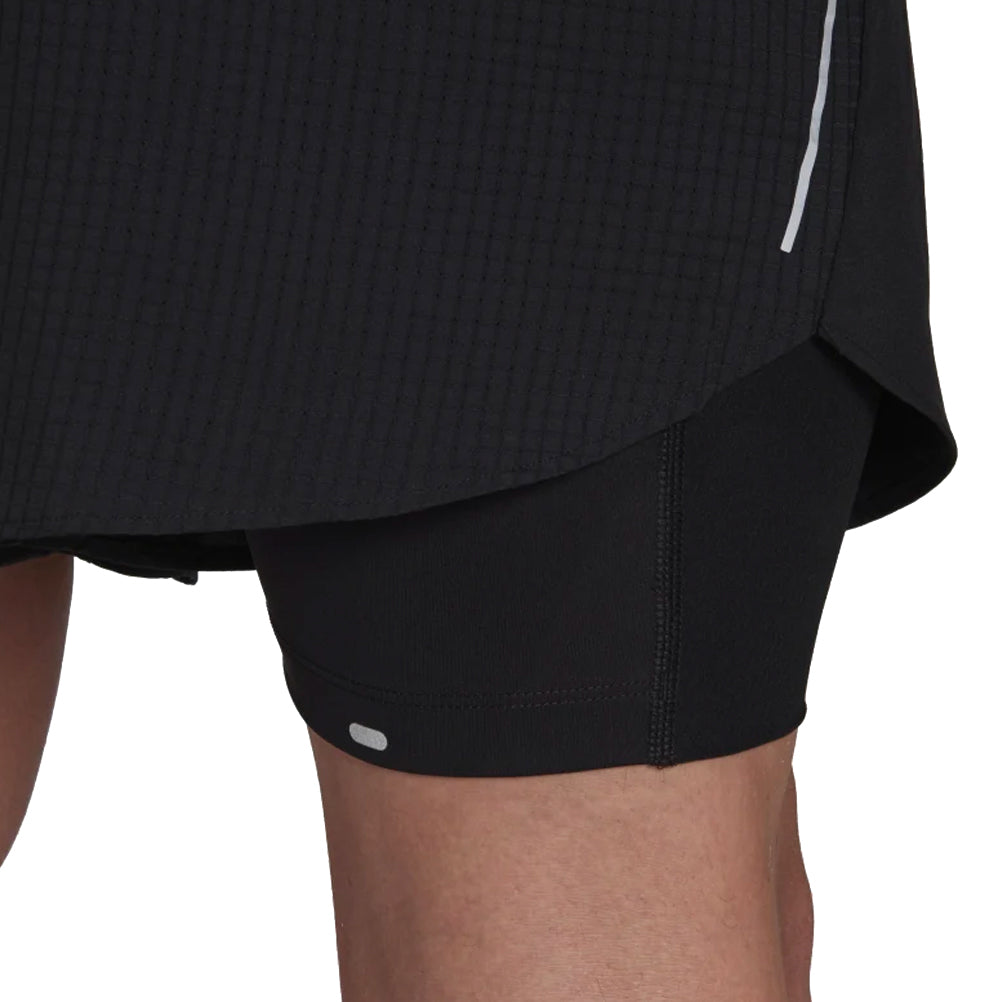 Adidas Designed 4 Running 2in1 5inch Men's Running Short - Black