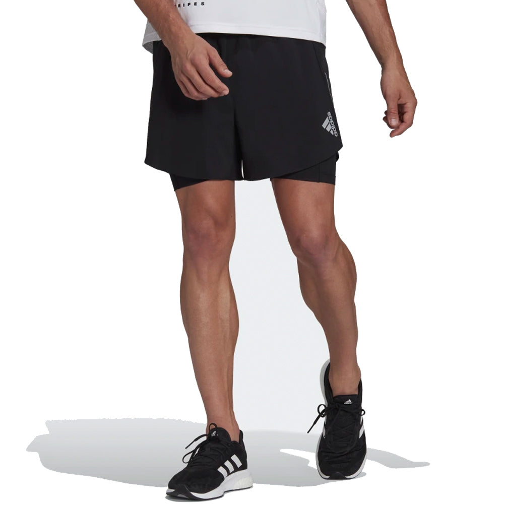 Adidas Designed 4 Running 2in1 5inch Men's Running Short - Black