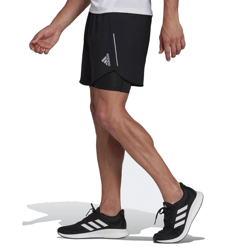 Adidas Designed 4 Running 2in1 5inch Men's Running Short - Black