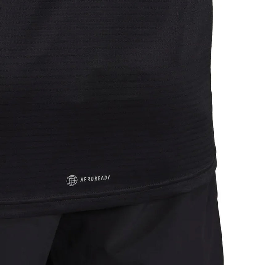 adidas Own The Run Long Sleeve Men's Running Tee - Black/Reflective Silver