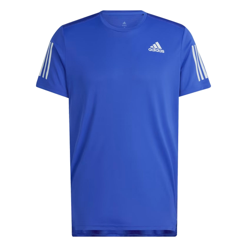 adidas Own The Run Short Sleeve Men's Running Tee - Blue