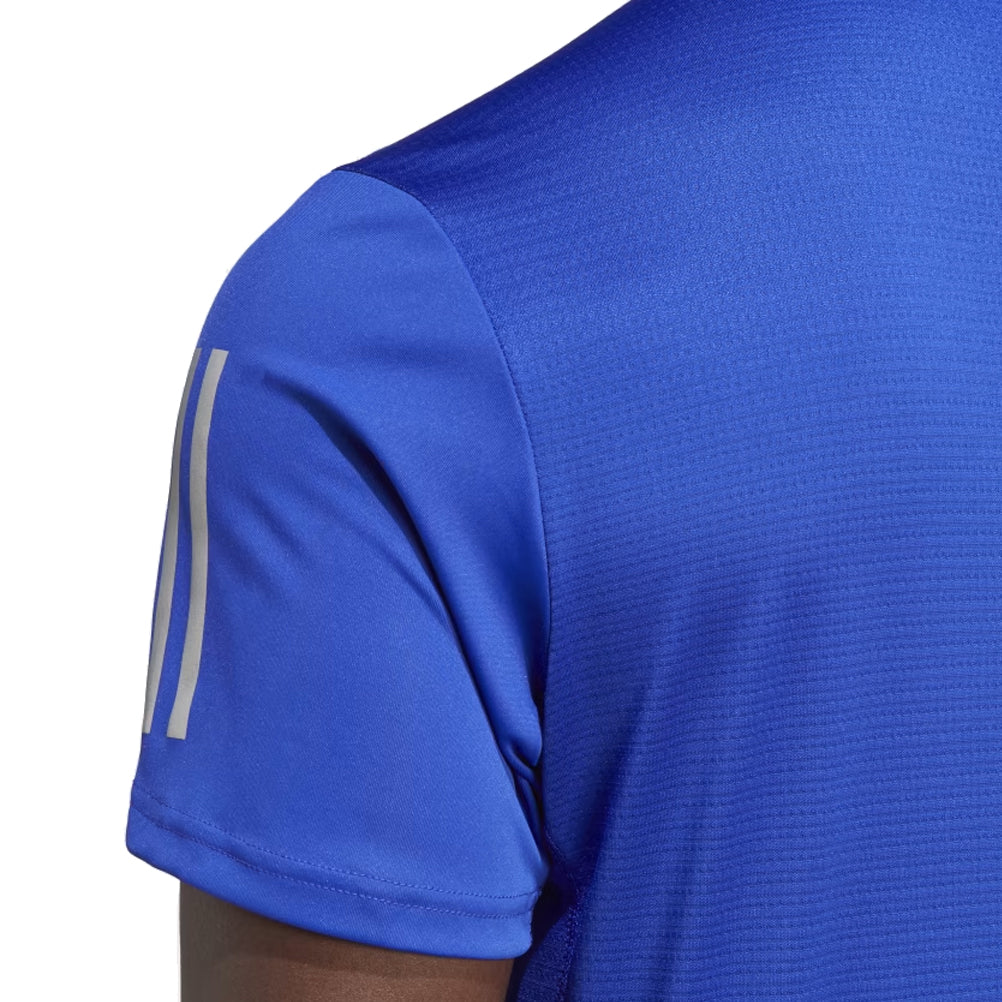 adidas Own The Run Short Sleeve Men's Running Tee - Blue