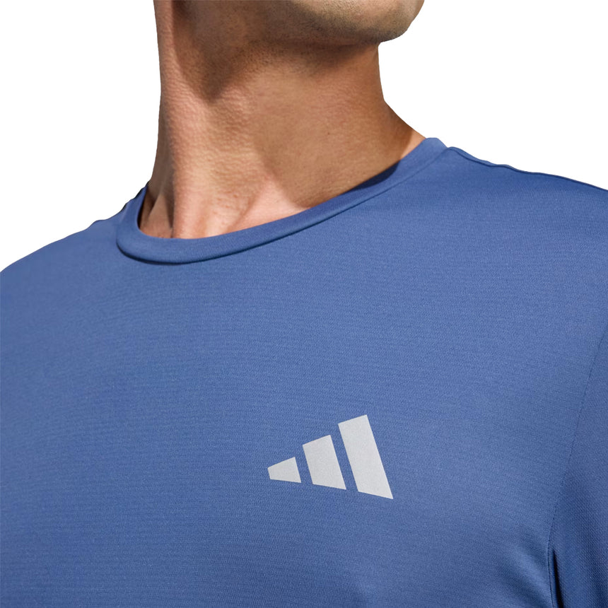 adidas Essential Short Sleeve Running Tee - Blue