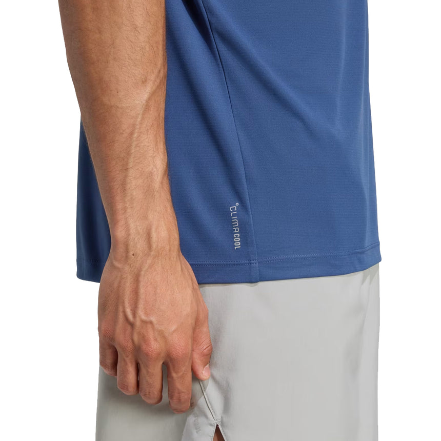 adidas Essential Short Sleeve Running Tee - Blue