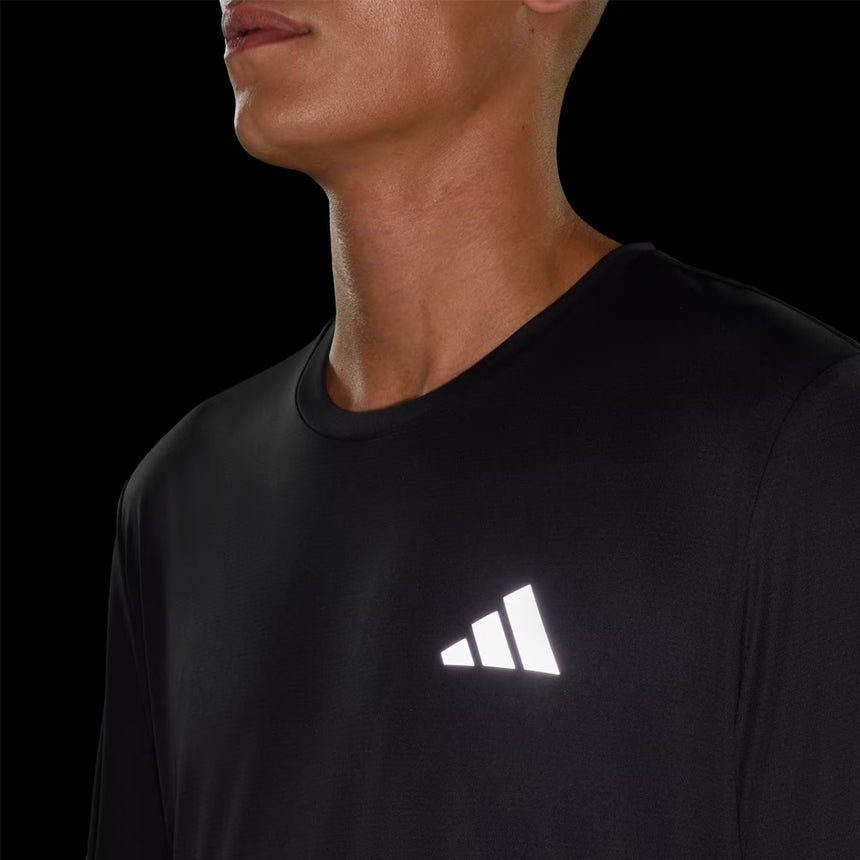 adidas Essential Short Sleeve Running Tee - Black