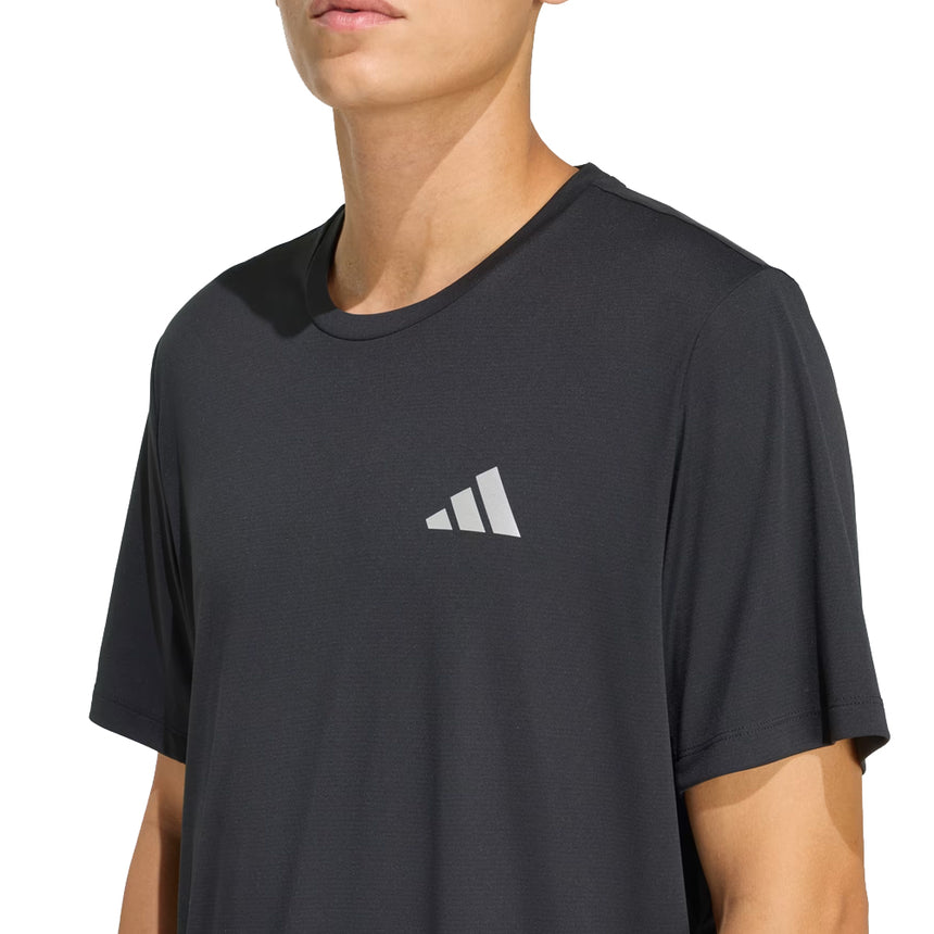adidas Essential Short Sleeve Running Tee - Black
