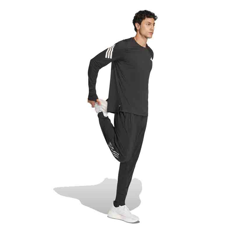 Adidas Adi365 3S Men's Long Sleeve Running Tee - Black