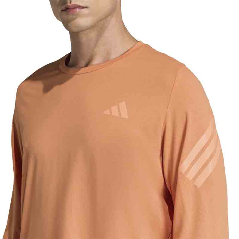 Adidas Adi365 3S Men's Long Sleeve Running Tee - Dusty Orange