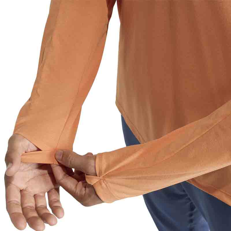 Adidas Adi365 3S Men's Long Sleeve Running Tee - Dusty Orange