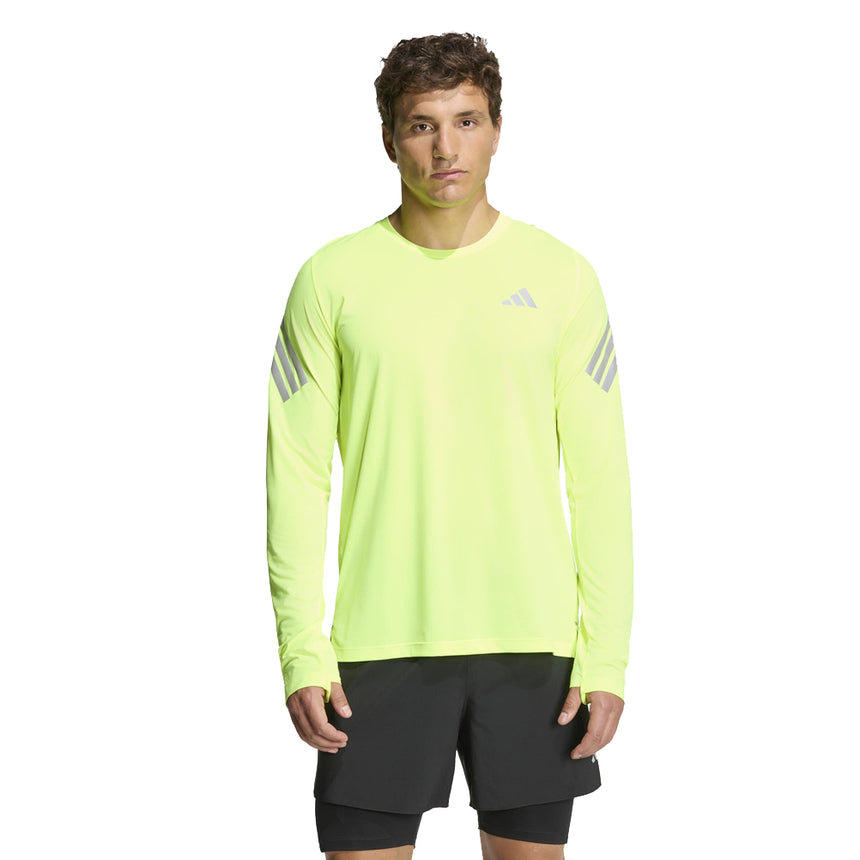 Adidas Adi365 3S Long Sleeve Men's Running Tee - Solar Yellow
