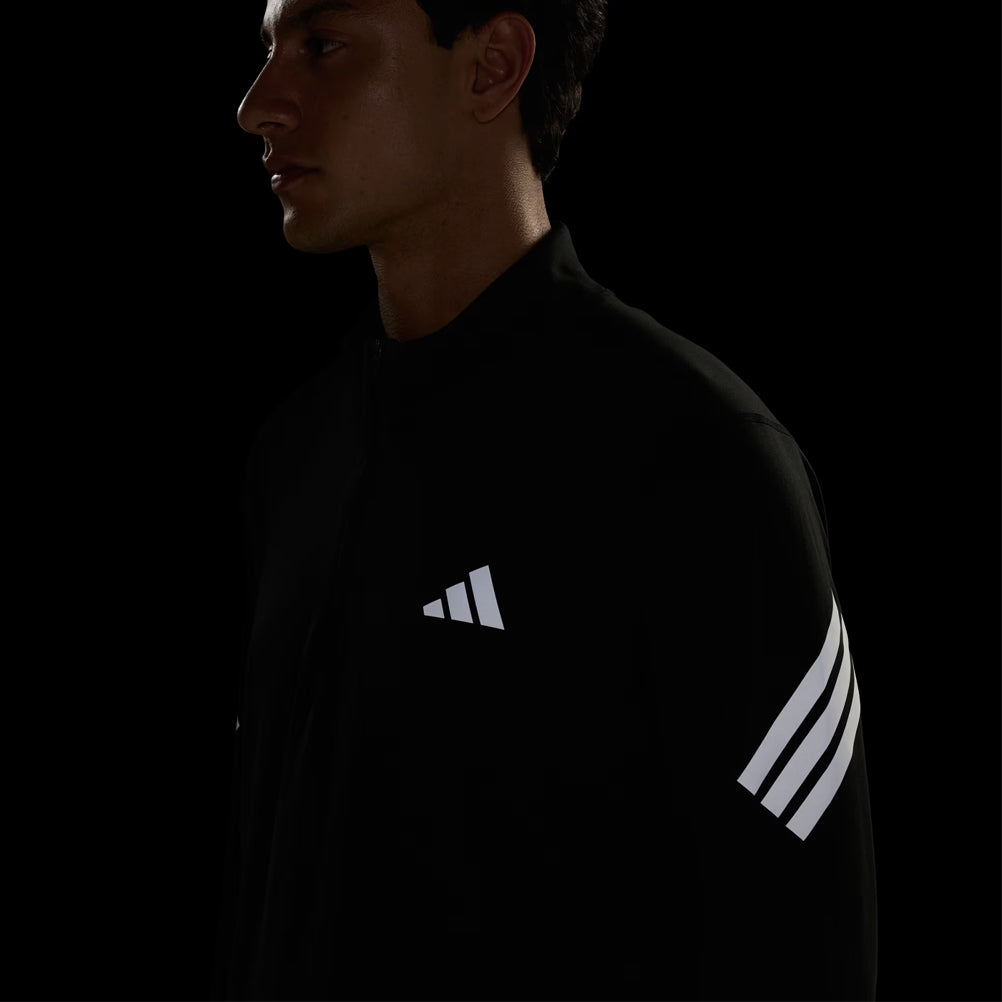 adidas adi365 Iconic Halfzip Long Sleeve Men's Running Top - Black
