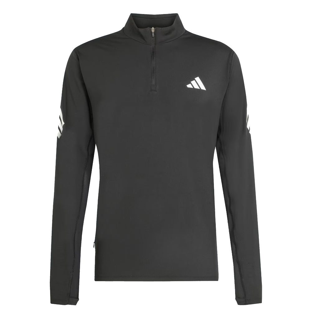 adidas adi365 Iconic Halfzip Long Sleeve Men's Running Top - Black
