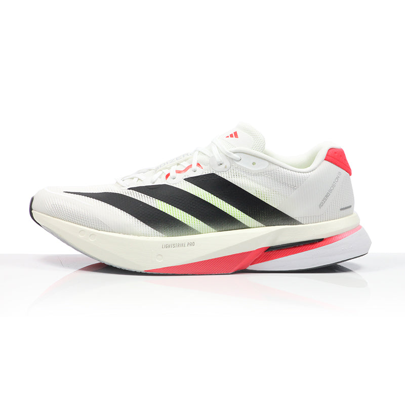 adidas Adizero Boston 13 Men's Running Shoe - Cloud White/Core Black/Lucid Red