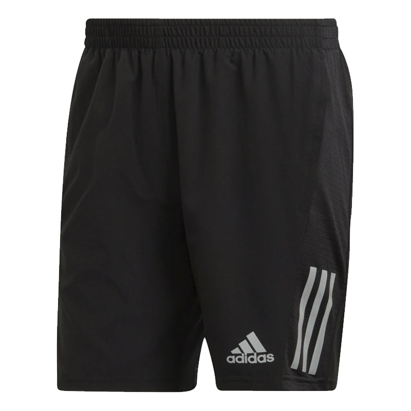 Adidas Own The Run 5 inch Men's Running Short - Black/White/Reflective Silver