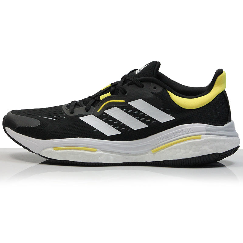 adidas SolarControl Men's Running Shoe - Core Black/Cloud White/Beam Yellow