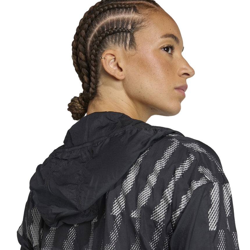 Adidas Adi365 Reflective Women's Running Jacket - Black/Reflective Silver