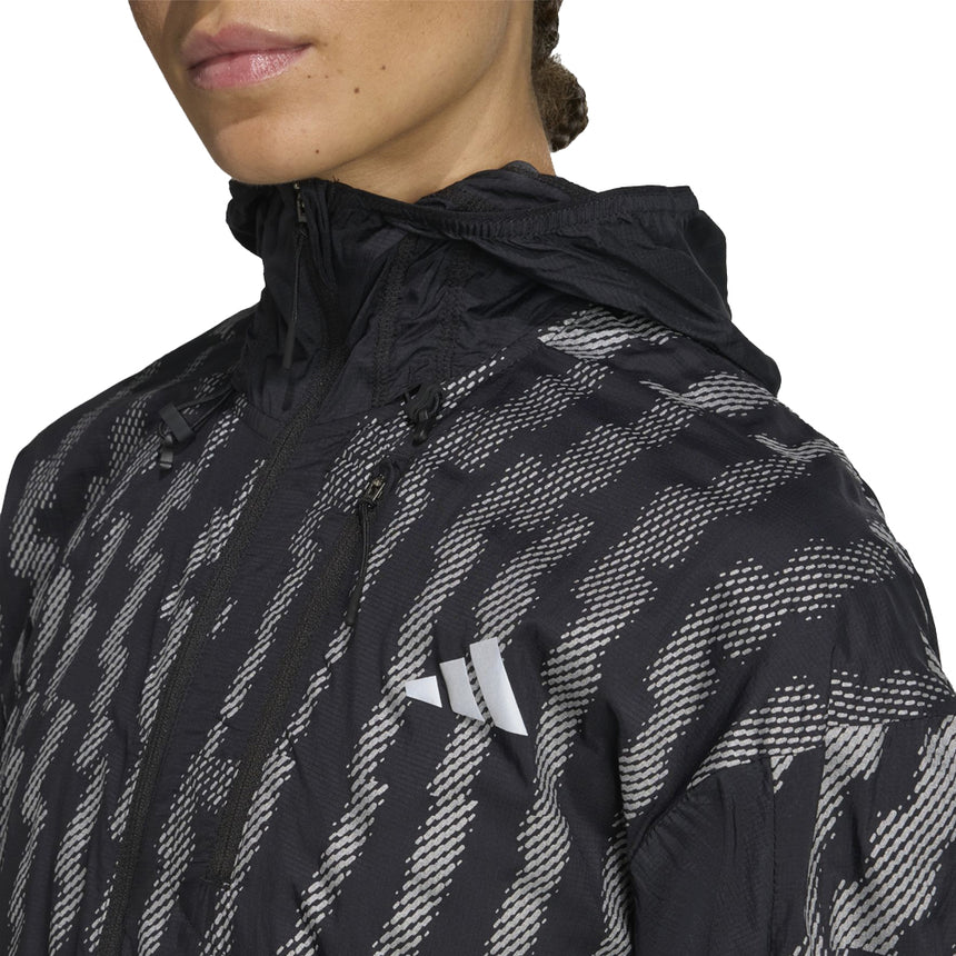 Adidas Adi365 Reflective Women's Running Jacket - Black/Reflective Silver