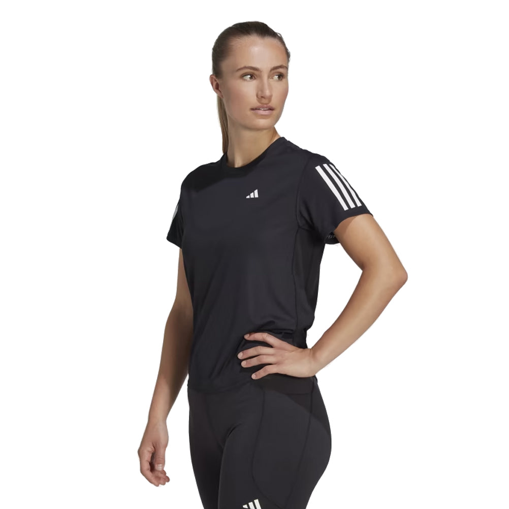 adidas Own The Run Short Sleeve Women's Running Tee - Black