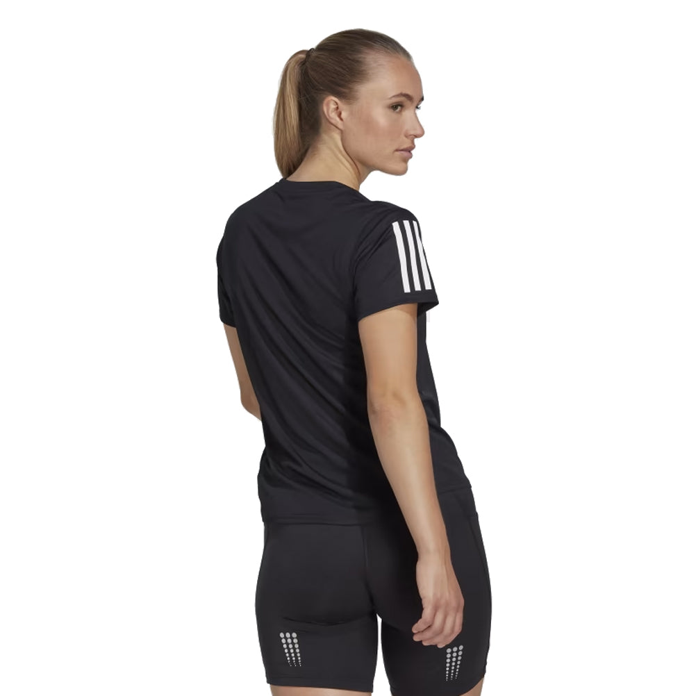 adidas Own The Run Short Sleeve Women's Running Tee - Black