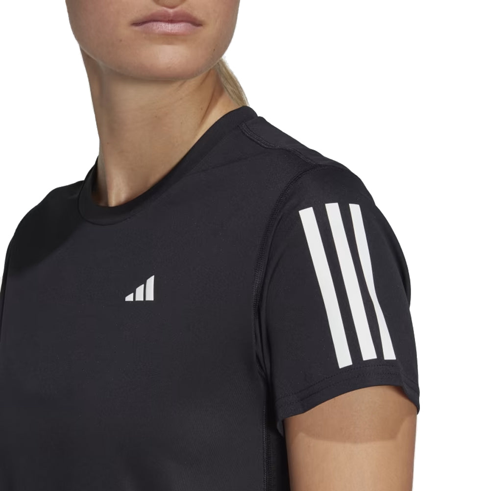 adidas Own The Run Short Sleeve Women's Running Tee - Black
