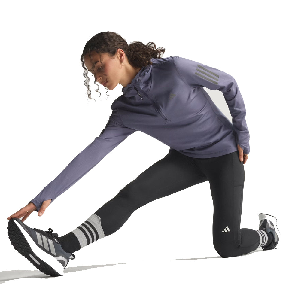 adidas Own The Run Winterised Half Zip Women's Running Top - Preloved Violet