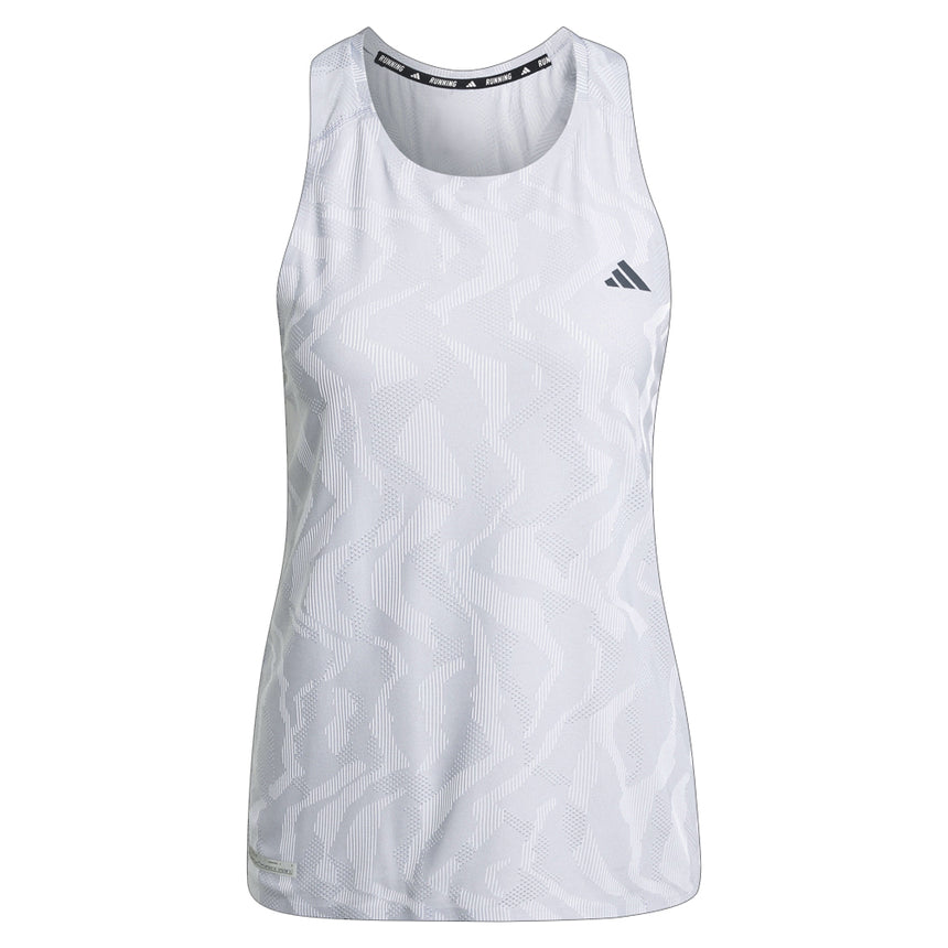 Adidas Ultimate Airchill Engineered Women's Running Tank - Halo Silver