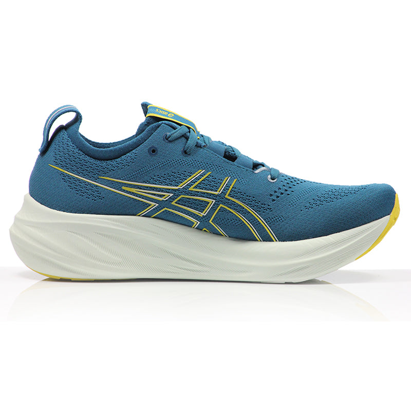 Asics Gel Nimbus 26 Men's Running Shoe - Evening Teal/Light Mustard