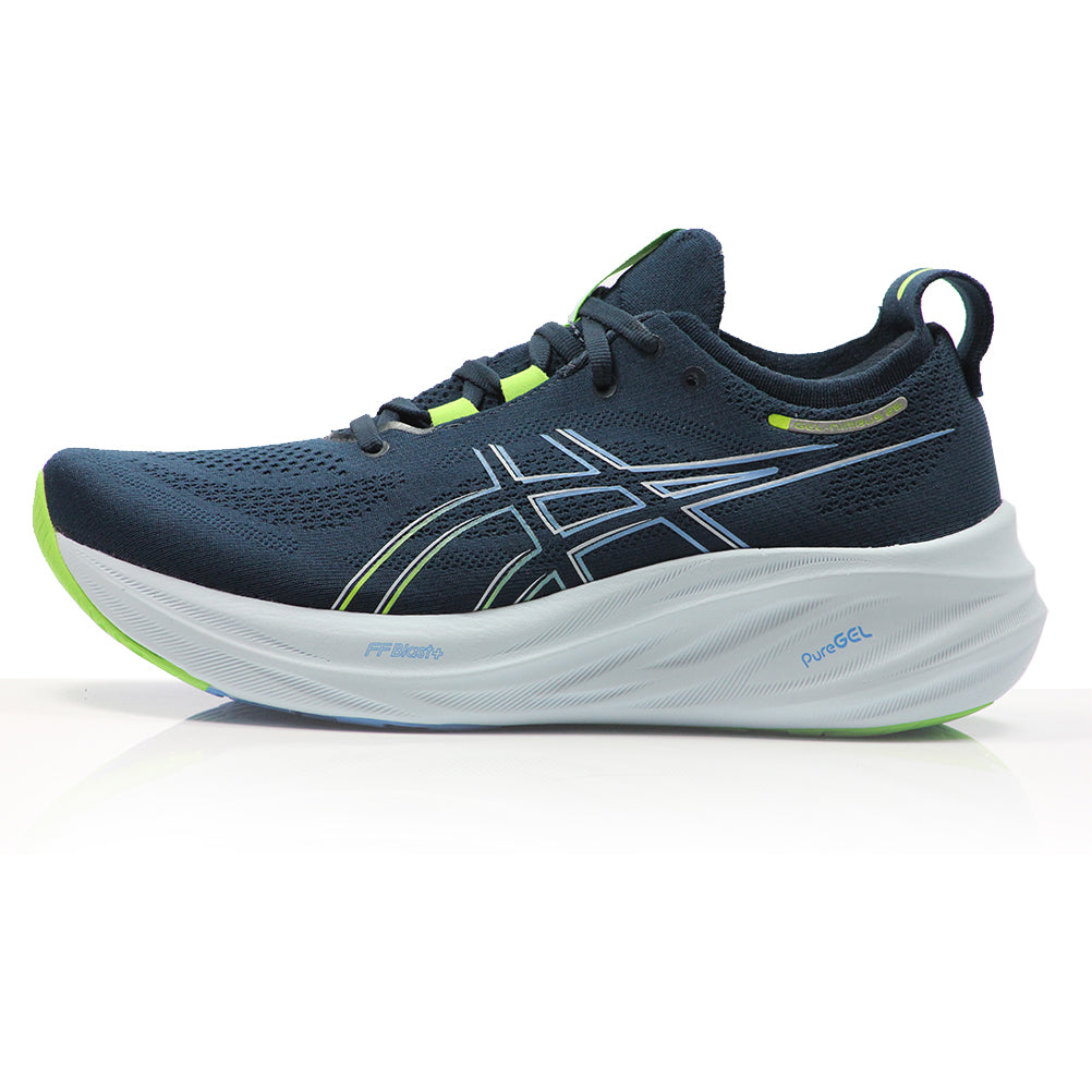 Asics Gel Nimbus 26 Men's Running Shoe - French Blue/Electric Lime