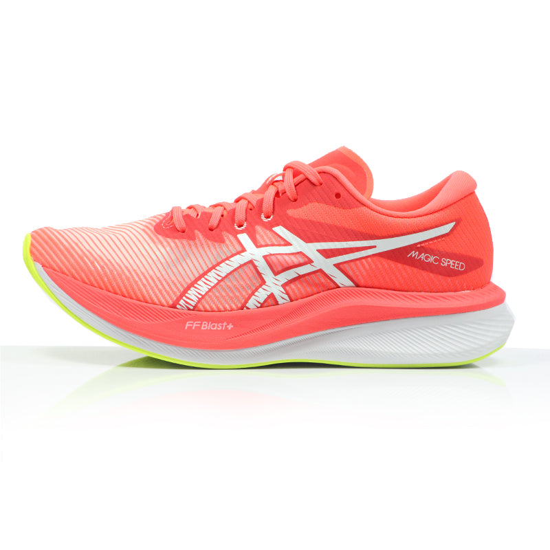 Asics Magic Speed 3 Women's Running Shoe - Sunrise Red/White