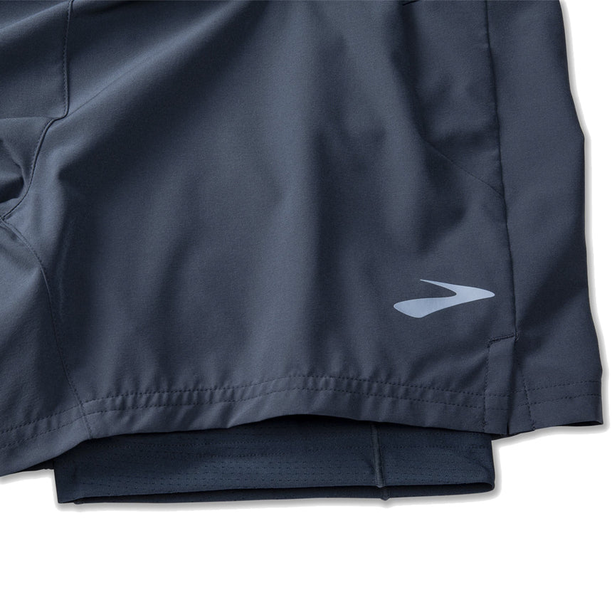 Brooks Sherpa 5inch 2in1 Men's Running Short - Blue Slate