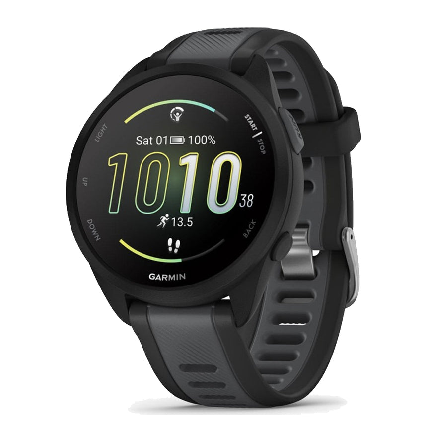 Garmin Forerunner 165 Running Watch - Black/Slate Grey