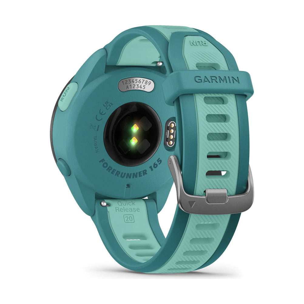 Garmin Forerunner 165 Music Running Watch - Turquoise/Aqua
