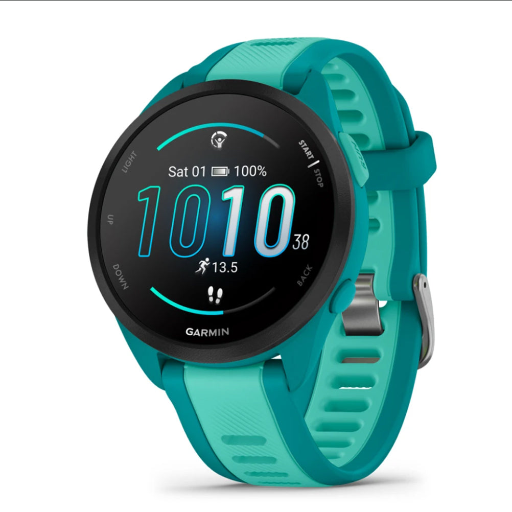 Garmin Forerunner 165 Music Running Watch - Turquoise/Aqua