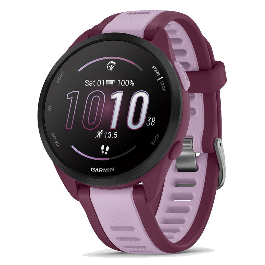Garmin Forerunner 165 Music Running Watch - Berry/Lilac